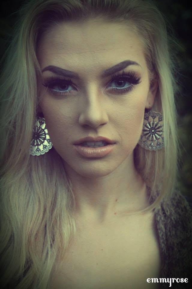 Moody close-up editorial portrait