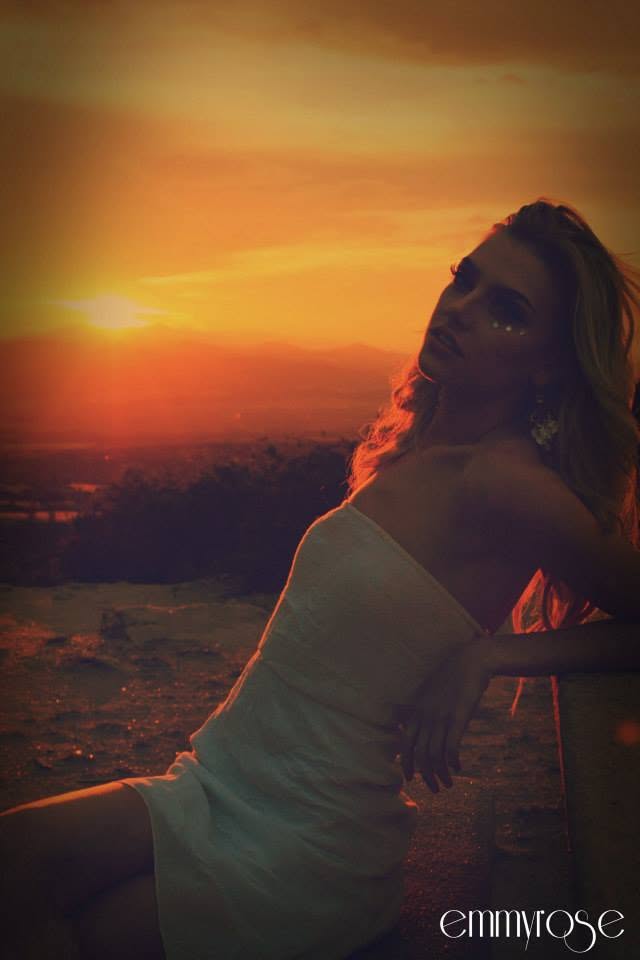 Golden-hour editorial model portrait